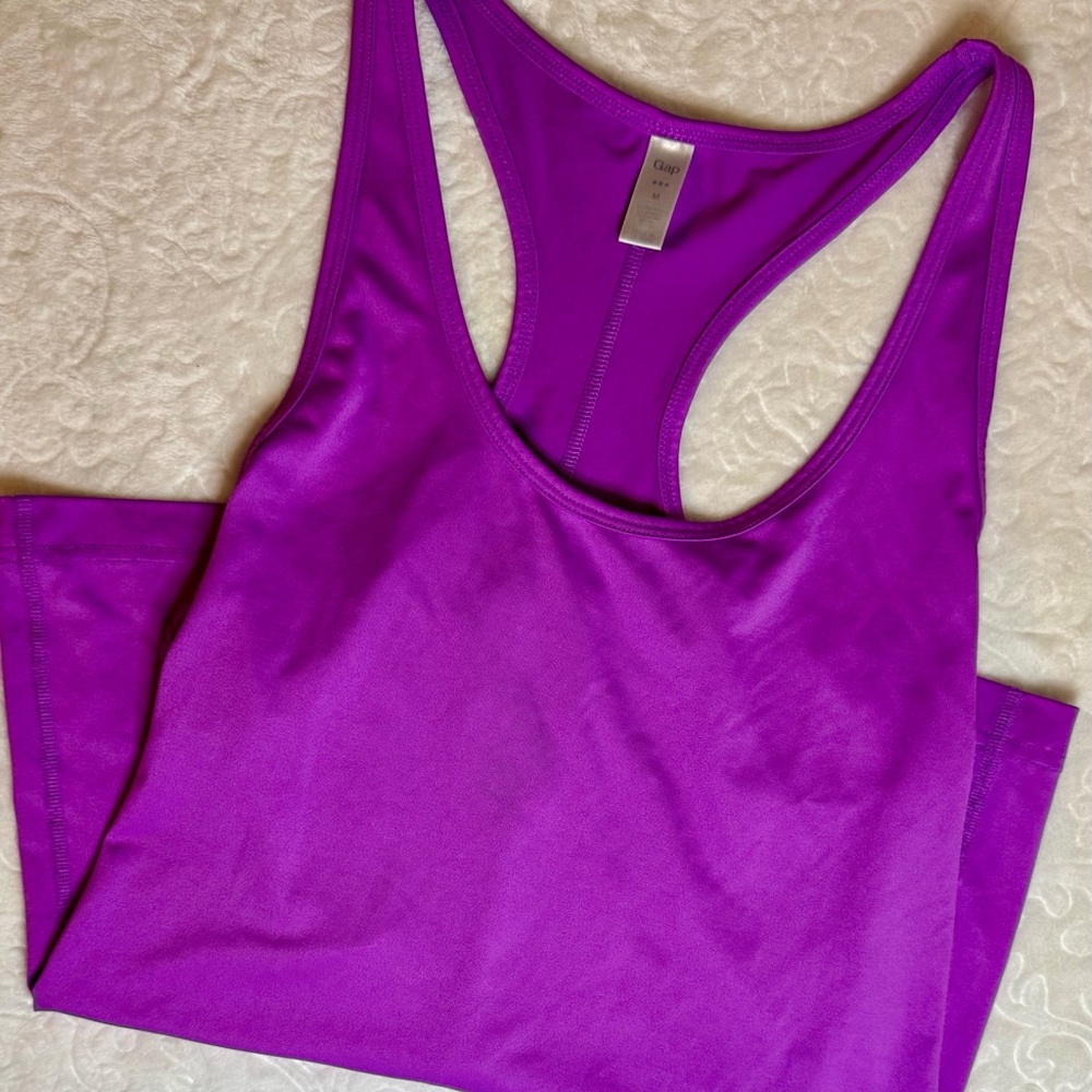 GAP Purple Racerback Tank Top: Medium